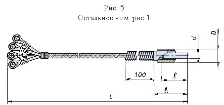 Рис.5. Чертеж термопреобразователя сопротивления ТСП-0690В