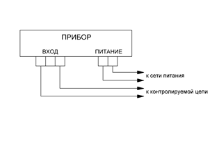 Схема подключения амперметра ЦА0204 без интерфейса