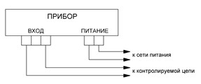 Схема подключения амперметра ЦА0303 без интерфейса