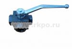 Блочный шаровый кран трехходовой DN12 1/2' PN500, тип T