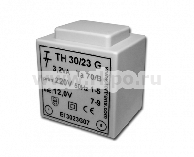 Фото Малогабаритный трансформатор для печатных плат ТН 30/23 G